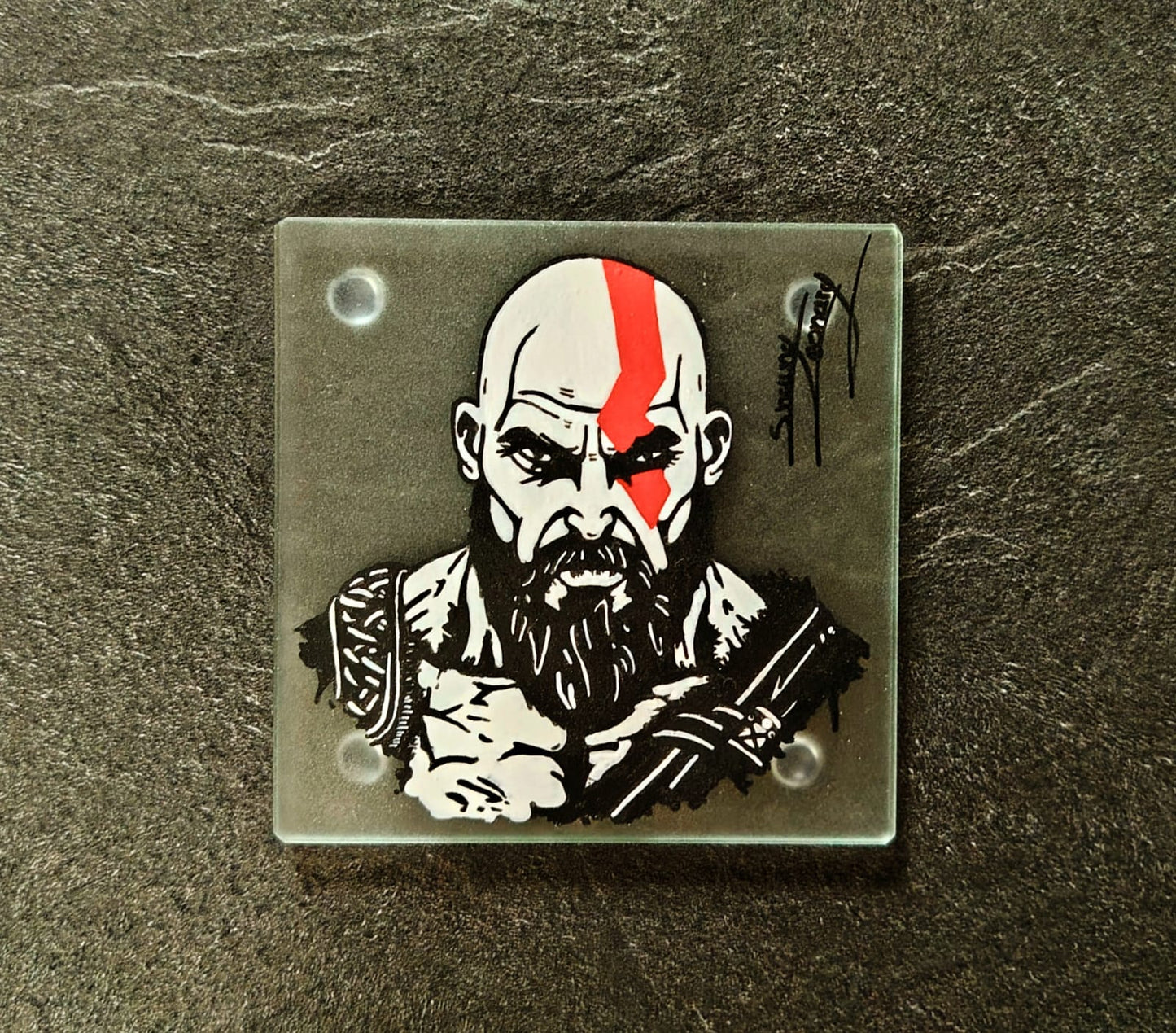 Painted Glass Coasters • By Prey Eagle Artistry
