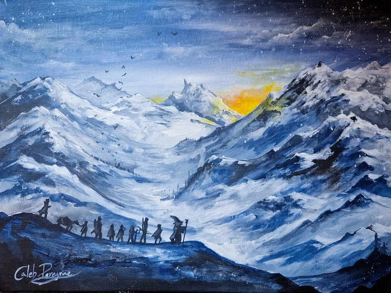 Misty Mountains - Art Print • By Caleb Peregrine