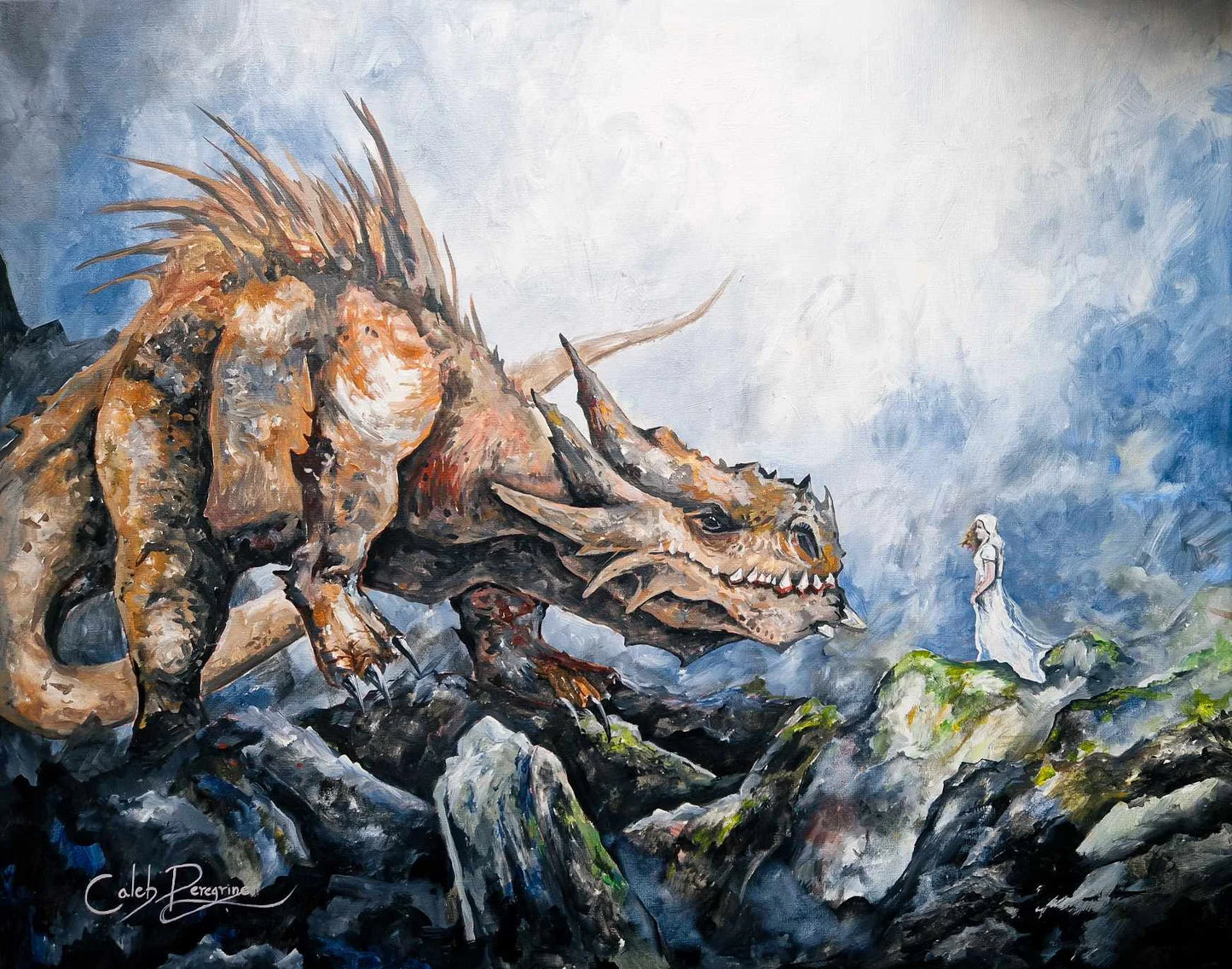 Father Of Dragons - Art Print • By Caleb Peregrine