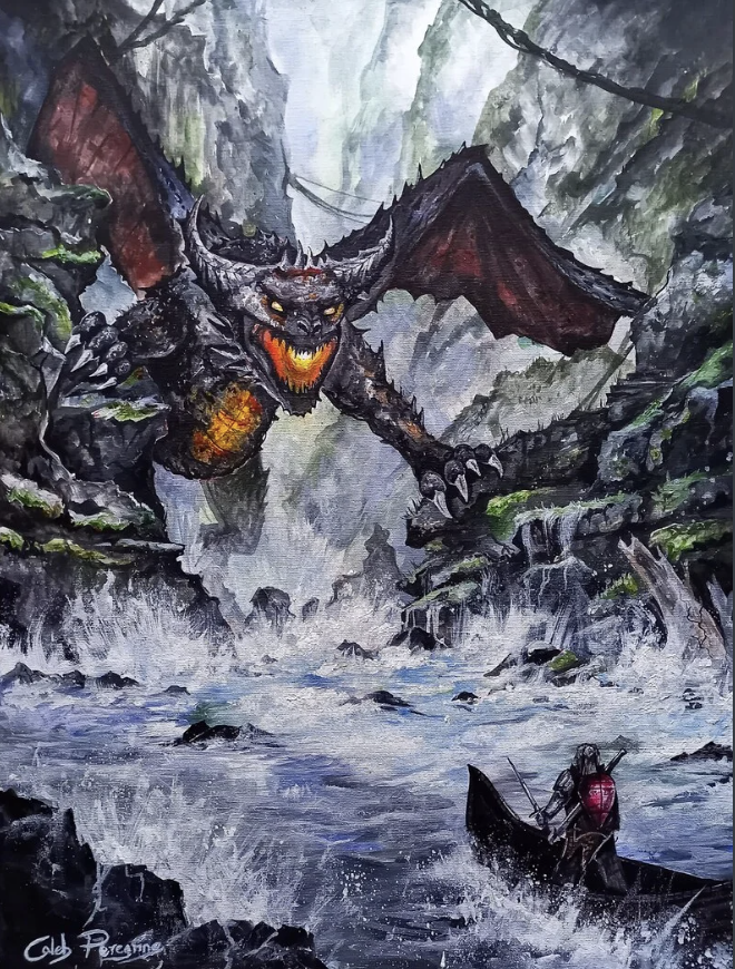 Nidhoggr - Art Print • By Caleb Peregrine