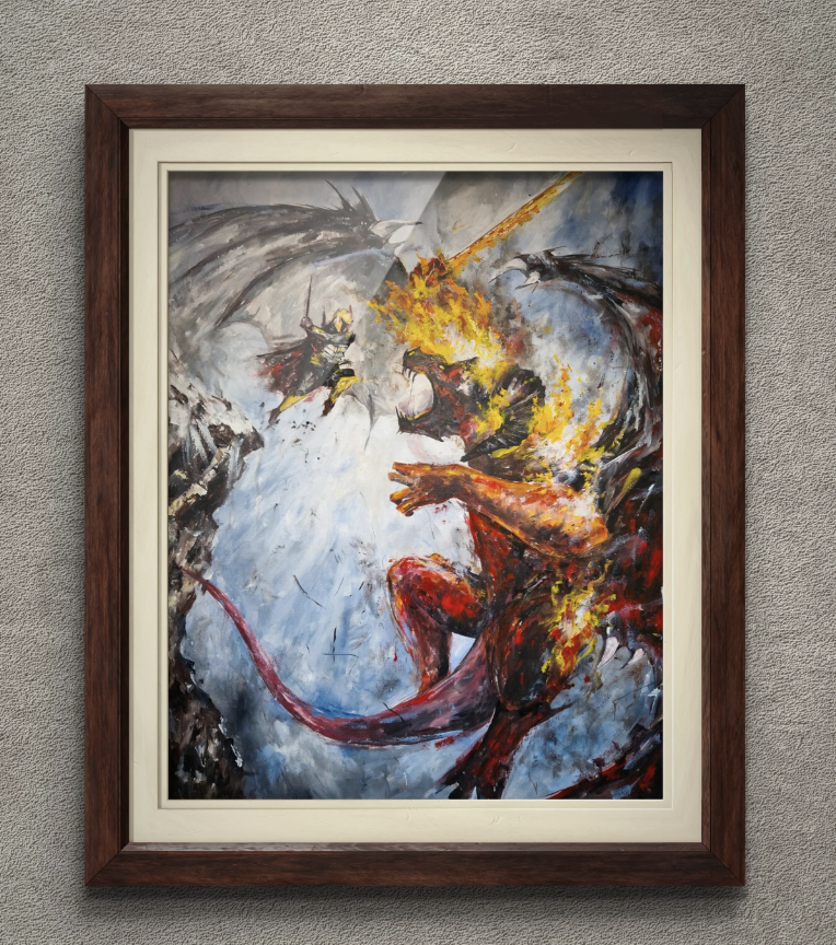 The Battle - Art Print • By Caleb Peregrine