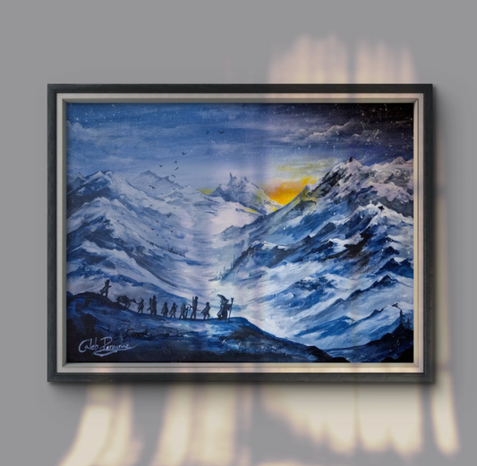 Misty Mountains - Art Print • By Caleb Peregrine