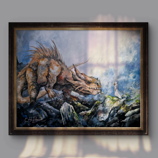 Father Of Dragons - Art Print • By Caleb Peregrine