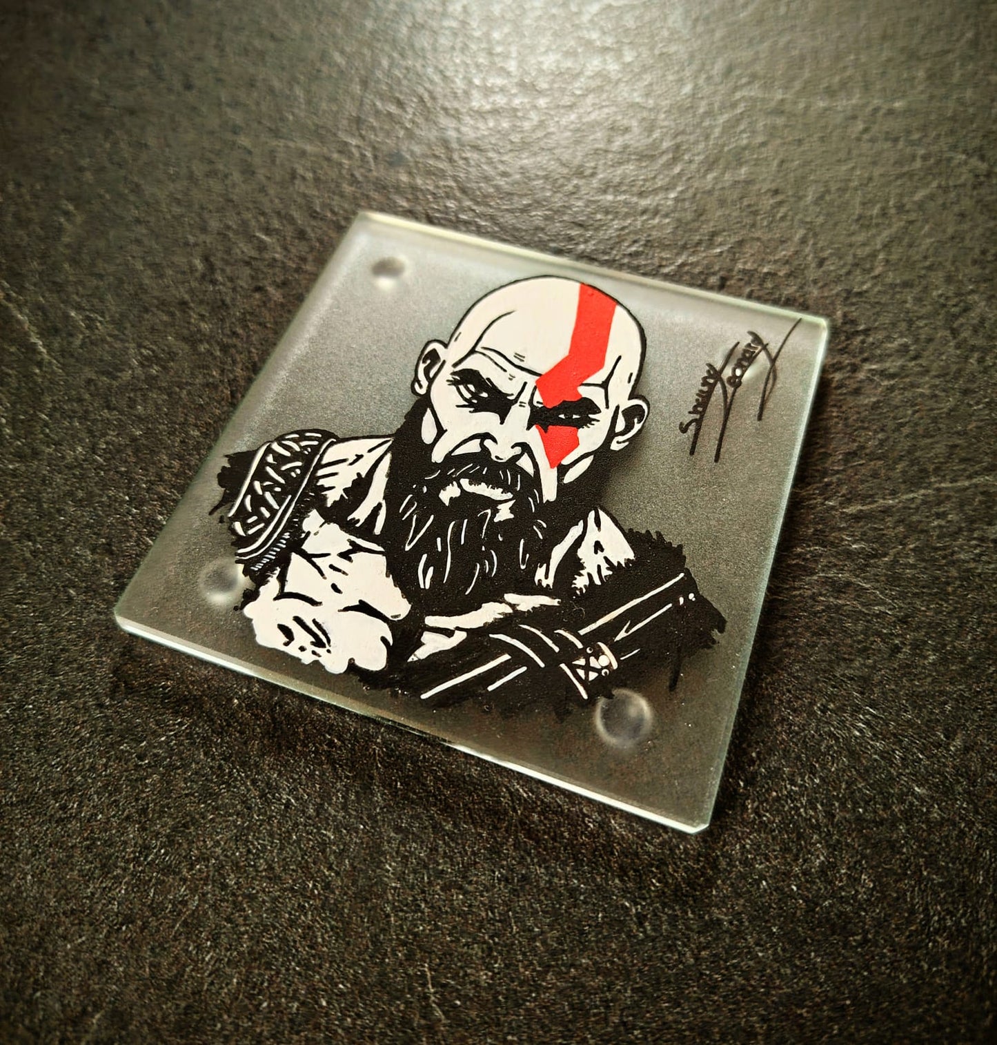 Painted Glass Coasters • By Prey Eagle Artistry