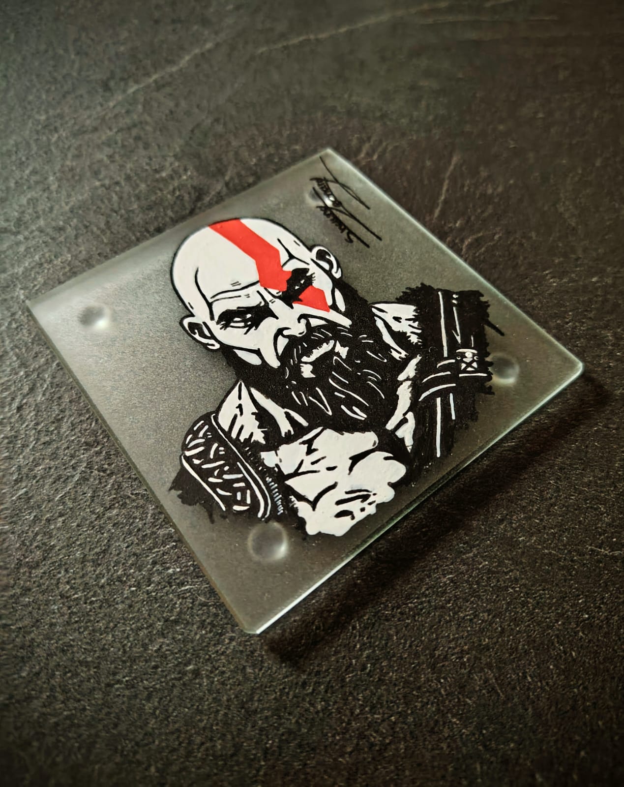 Painted Glass Coasters • By Prey Eagle Artistry