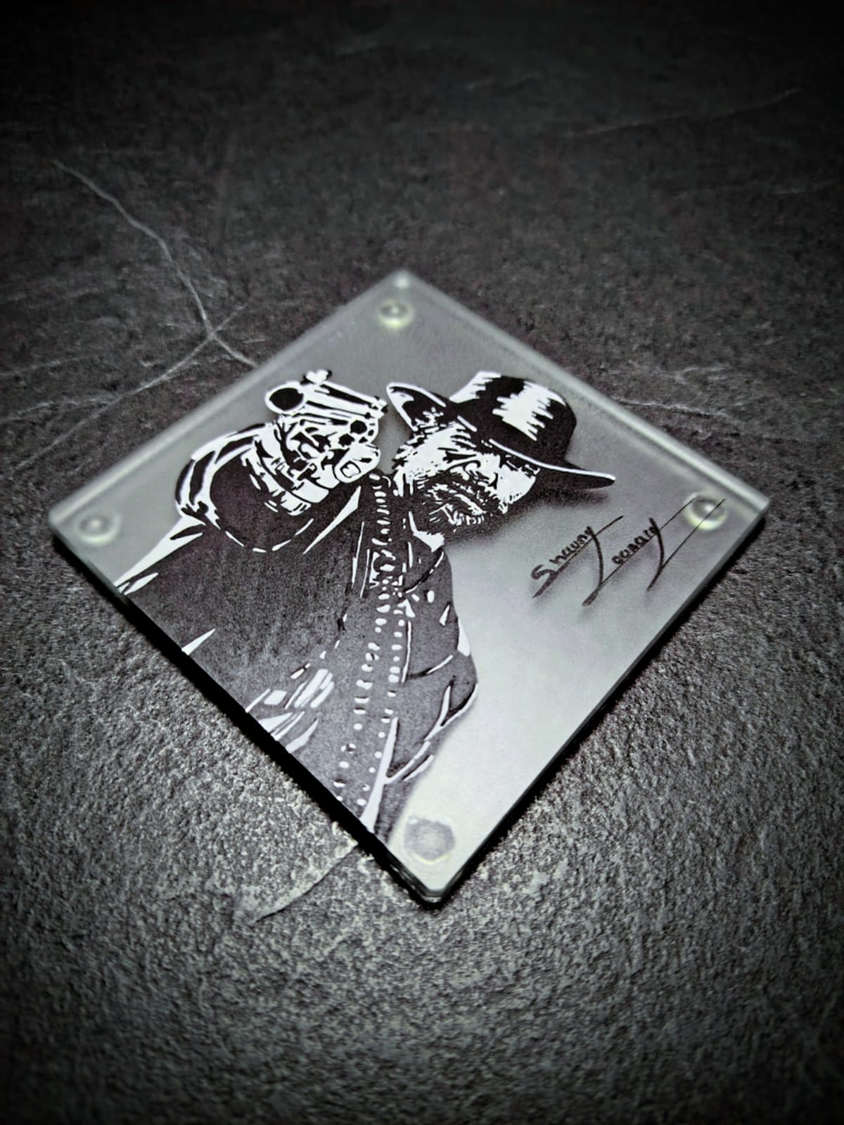 Painted Glass Coasters • By Prey Eagle Artistry