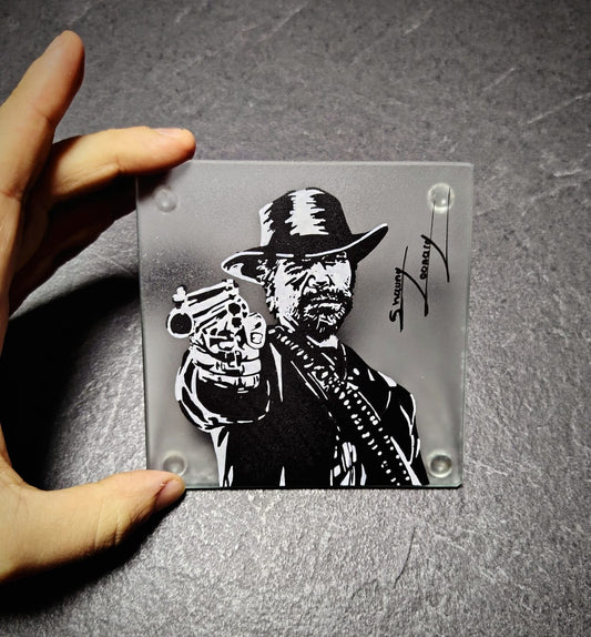 Painted Glass Coasters • By Prey Eagle Artistry