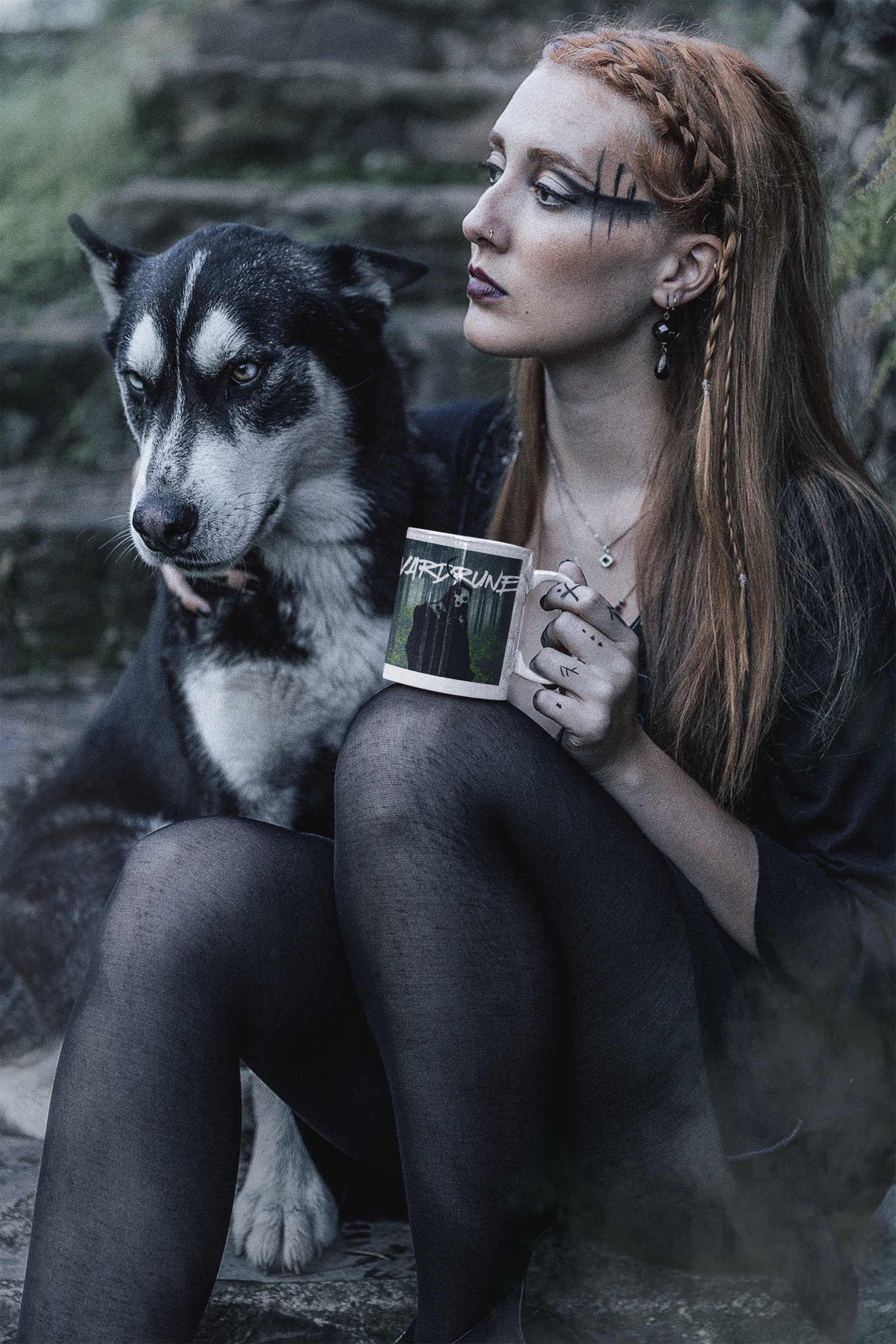 Vardrune - Ceramic Mug • By Webb The Undead